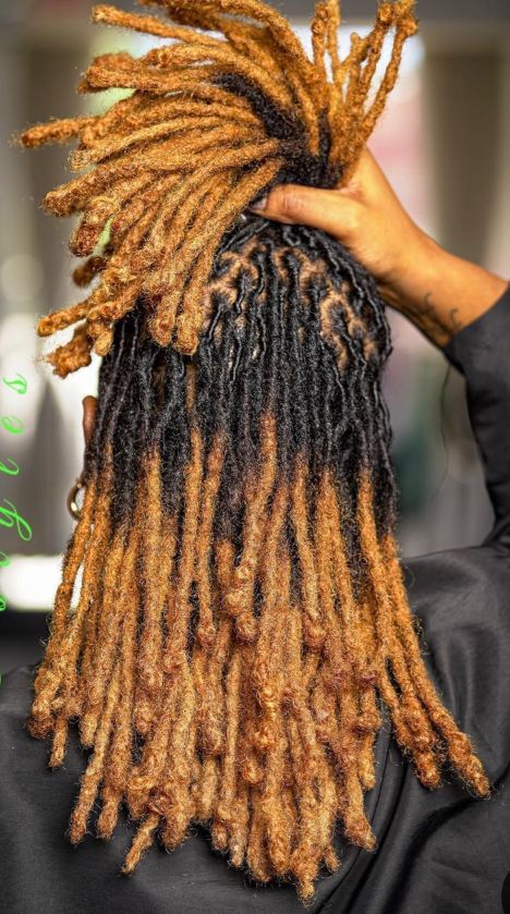Braided loc style at Culture Kutz Nyali